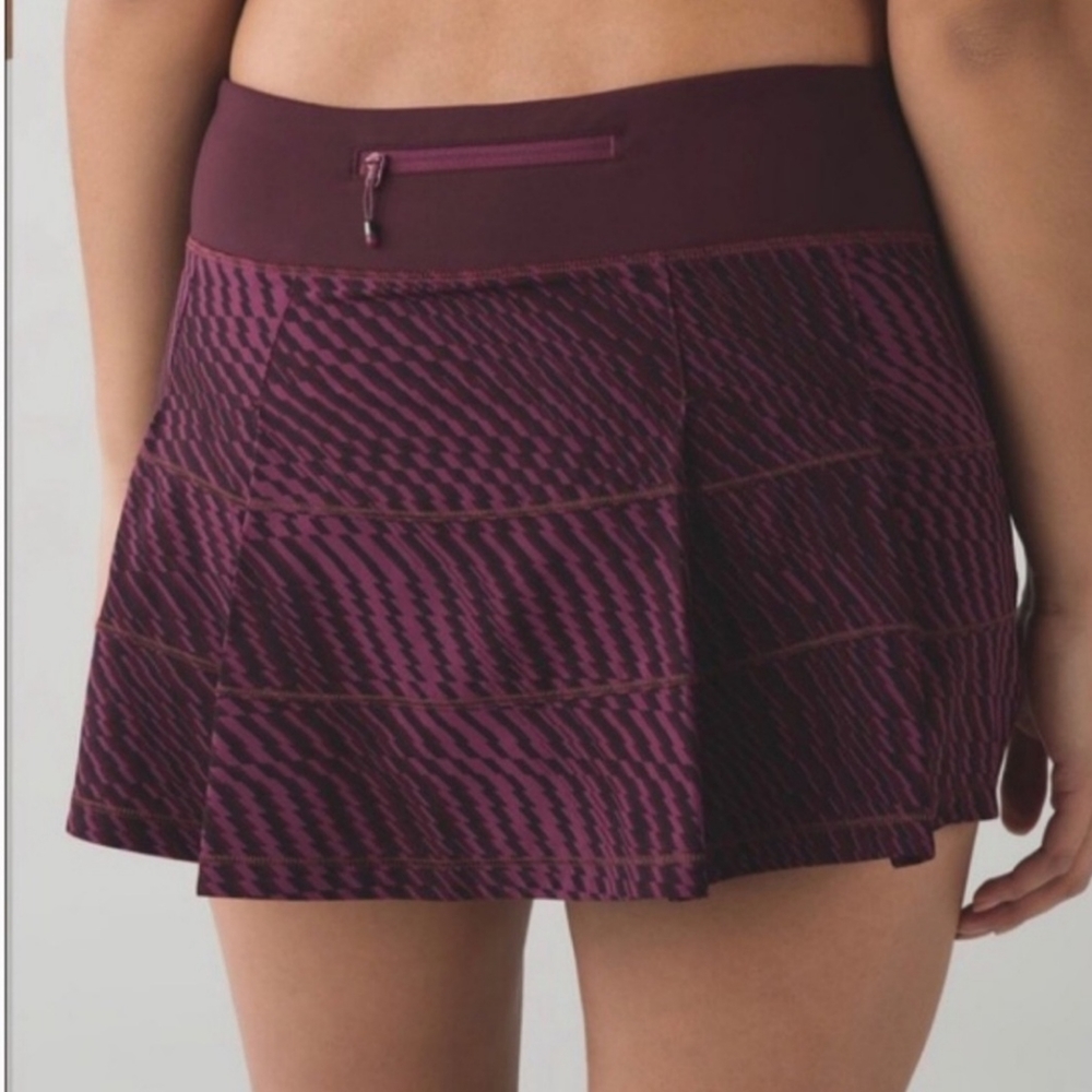 lululemon athletica Plum & Deep Berry Patterned Athletic Skort